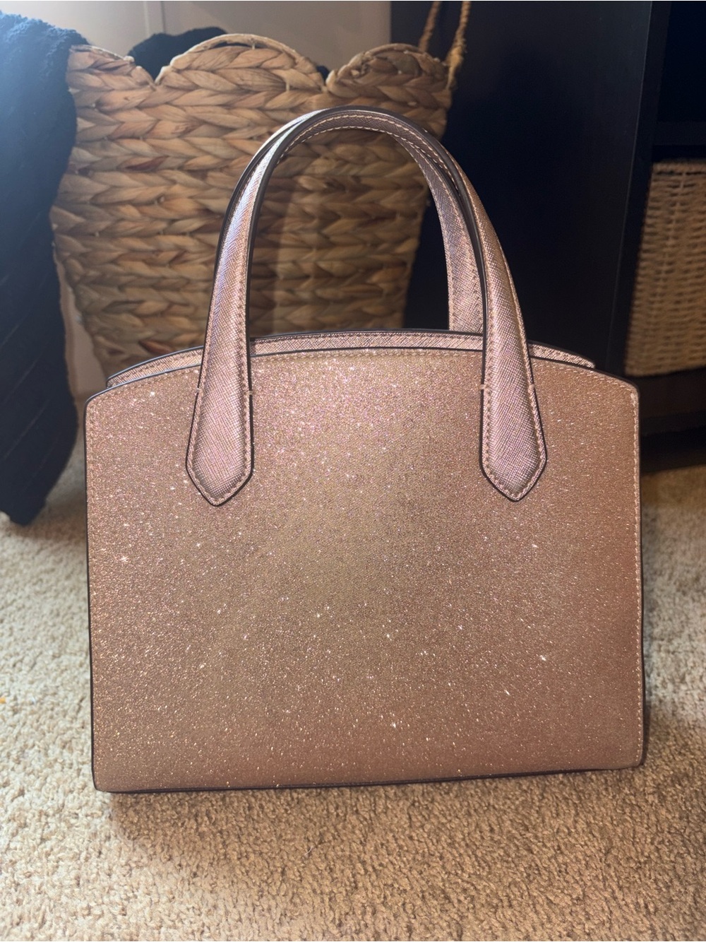 kate spade Rose Gold Glitter Tote, Wallet & Laptop Sleeve Set - Picture 5 of 8